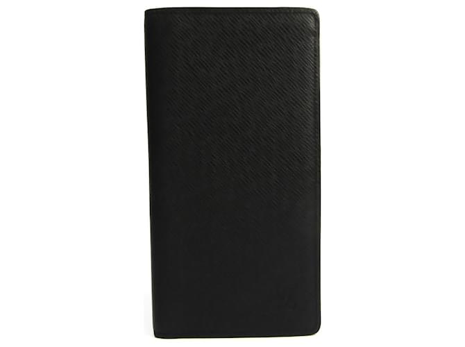 Louis Vuitton Portefeuille Black Leather  ref.528898