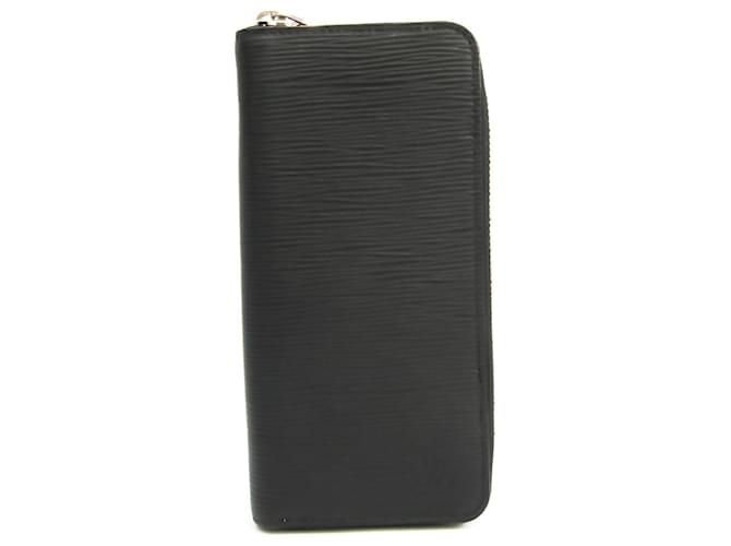 Louis Vuitton Zippy Wallet Vertical Black Leather  ref.528907