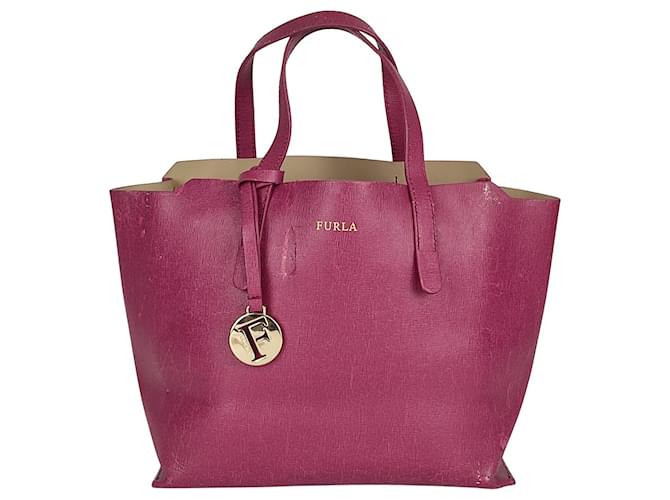 Furla - Leather handbag Fuschia ref.528962 - Joli Closet