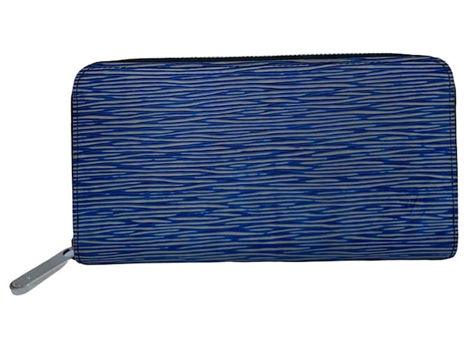 Zippy Louis Vuitton Monederos, carteras, casos Azul Cuero  ref.528971