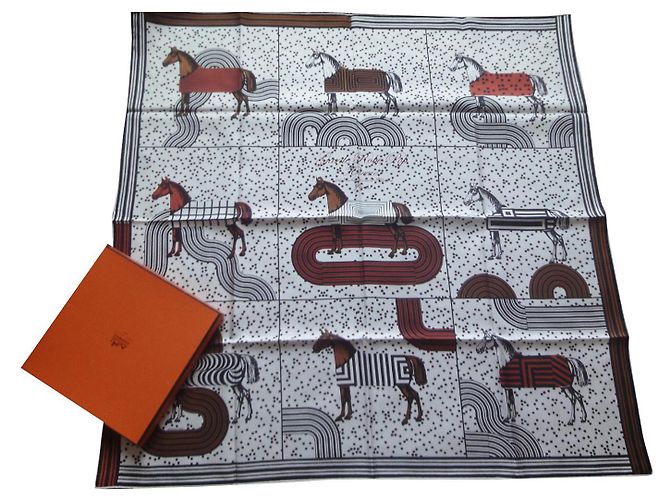 Hermès INDIRIZZO POP 90/90 Multicolore Seta