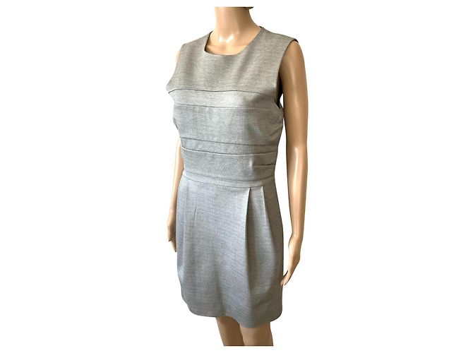 Gestuz Ärmelloses Kleid Grau Größe 40