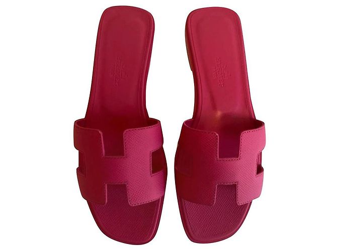 Oran Hermès sandali Rosa Pelle