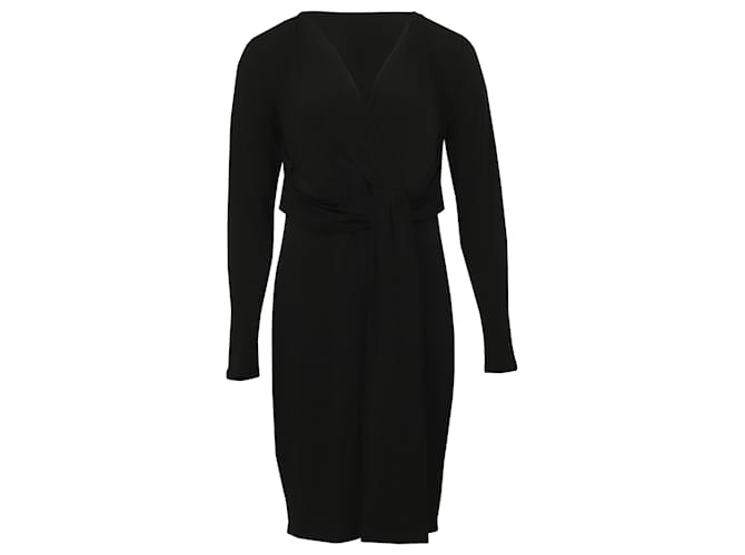 Michael Kors V-neck Dress in Black Polyester  ref.529165