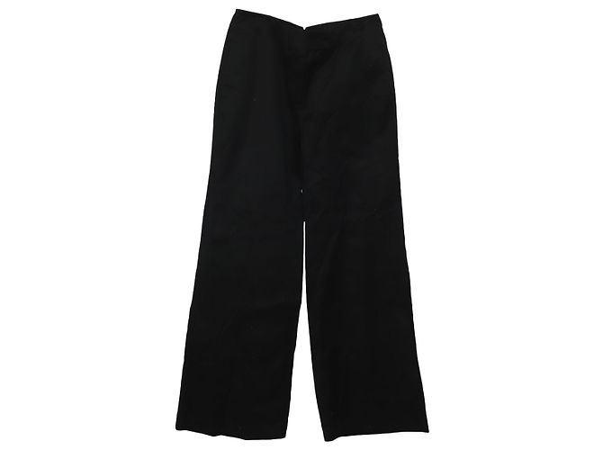 Calças Tailored Adam Lippes em algodão preto