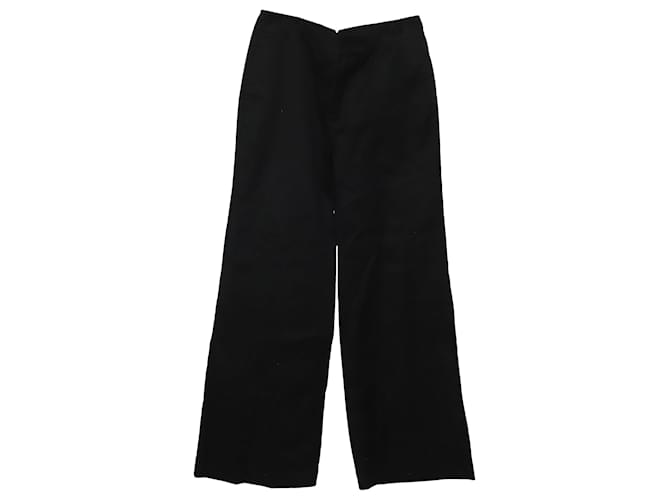 Adam Lippes Tailored Pants in Black Cotton  ref.529191
