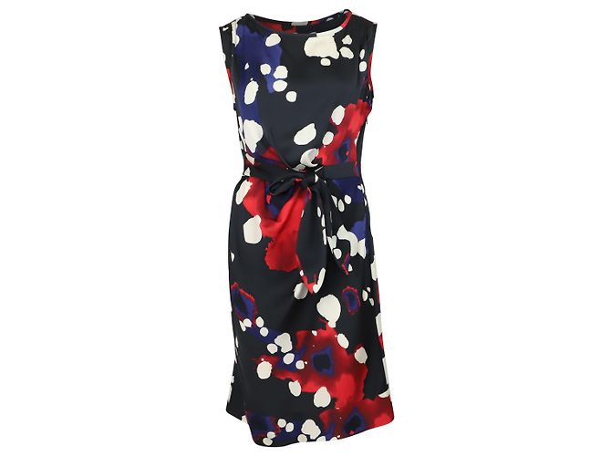 Diane Von Furstenberg Abito New Della Stampato in Seta Multicolor Multicolore