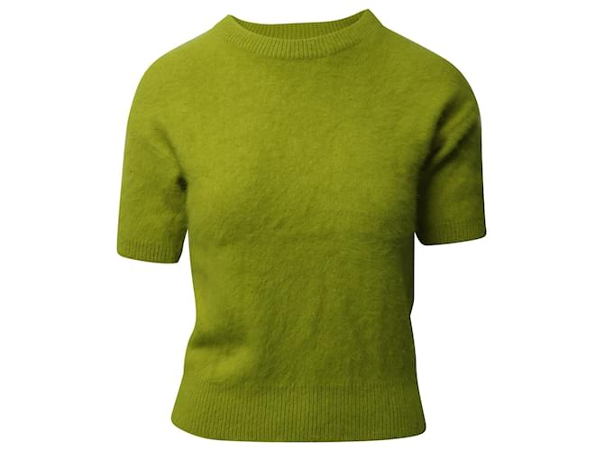 Michael Kors Jersey de manga corta en lana de angora verde  ref.529255