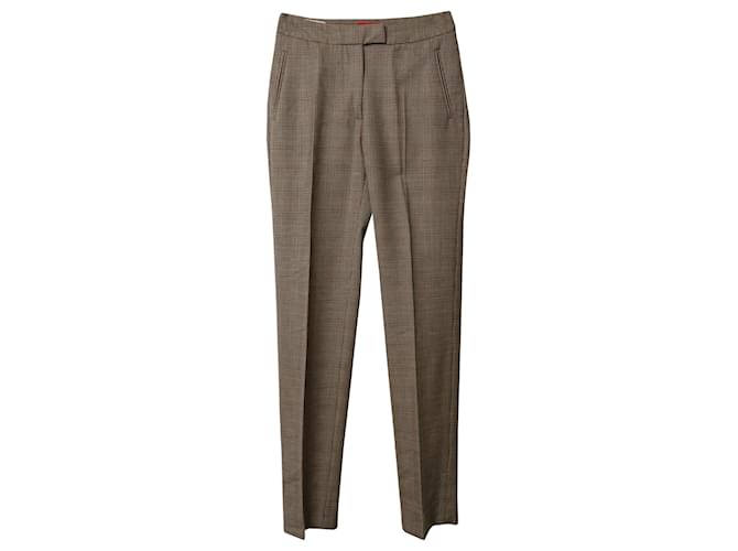 Pantalones Vivienne Westwood Check en poliéster marrón  ref.529289