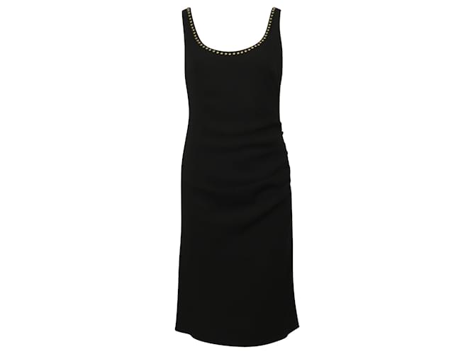 Moschino Studded Sheath Dress in Black Triacetate Synthetic  ref.529333