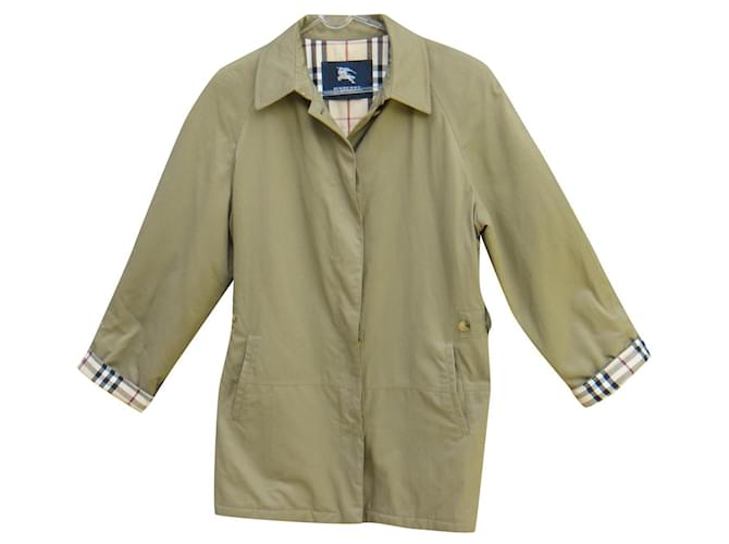 Burberry jacket size 42 Khaki Polyester  ref.529631