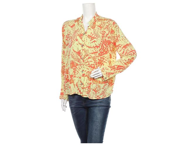 Bitte Kai Rand Top Amarillo Naranja de Viscosa Talla 38