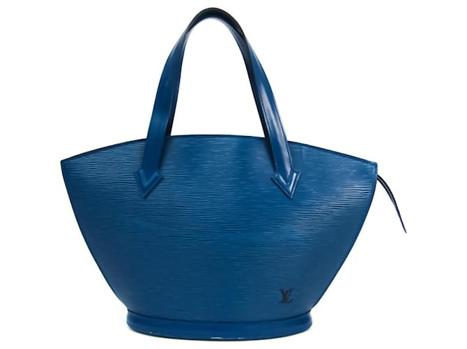 Louis Vuitton Saint Jacques Azul Couro  ref.529887
