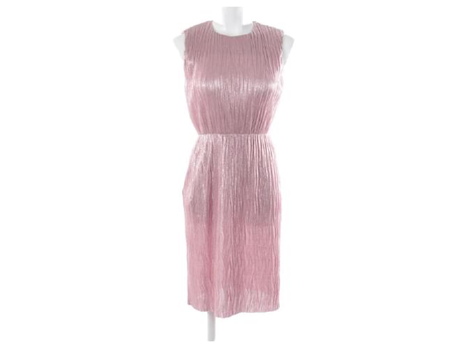 Gucci Dresses Pink Metallic Viscose  ref.529929
