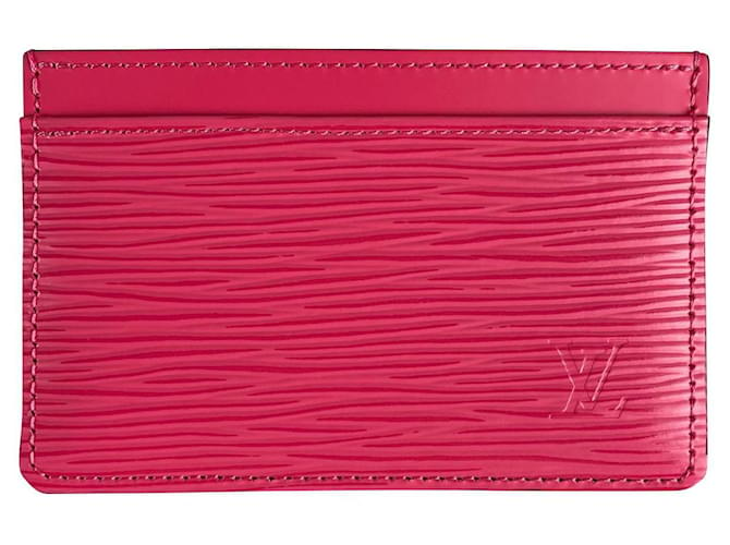 Louis Vuitton EPI Womens Card Holders, Pink