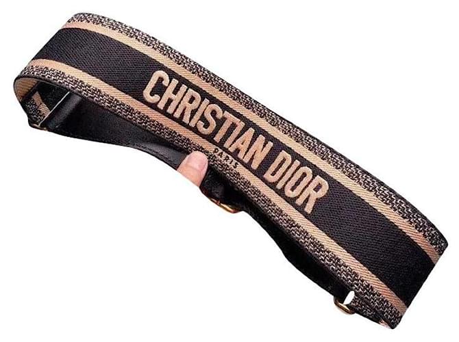 Christian Dior Cintos Multicor Lona  ref.529942