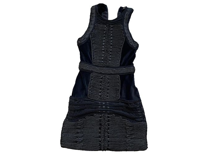 Vestido Balmain pour H&M de algodón negro XS