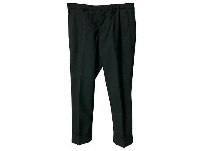 Calça Marni Slim Fit em lã verde