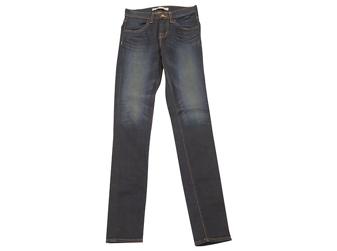 Vaqueros pitillo Maria de J Brand en algodón azul oscuro