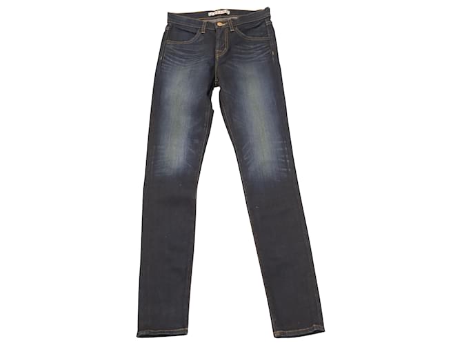 J Brand Maria Jeans Skinny em Algodão Azul Escuro  ref.530083