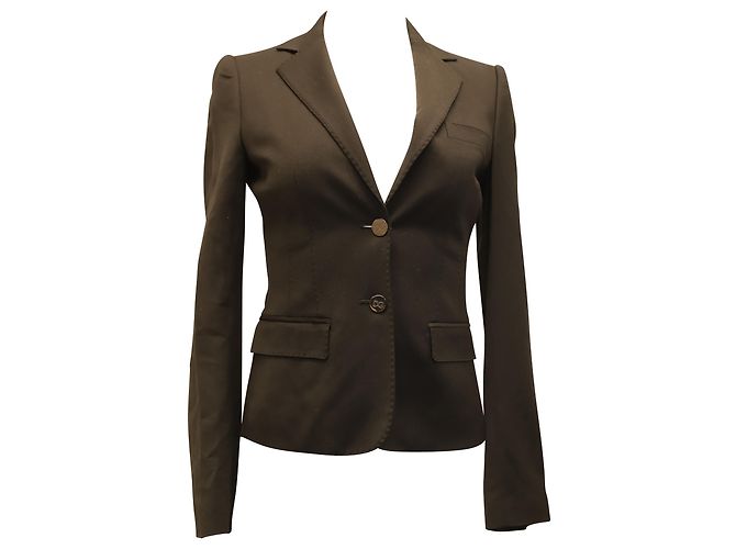 Dolce & Gabbana Abito Blazer Dolce e Gabbana in Seta Nera Nero