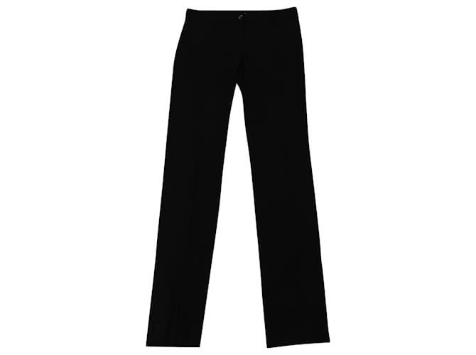 Burberry Pantalon Contour Back Zip en Viscose Fibre de cellulose Noir  ref.530132