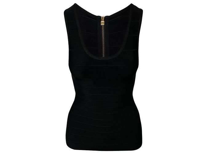 Canotta Herve Leger Bandage in rayon nero