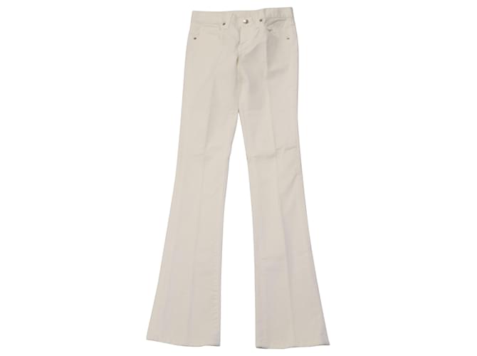 Pantalones de pernera ancha en algodón blanco de Ralph Lauren  ref.530190
