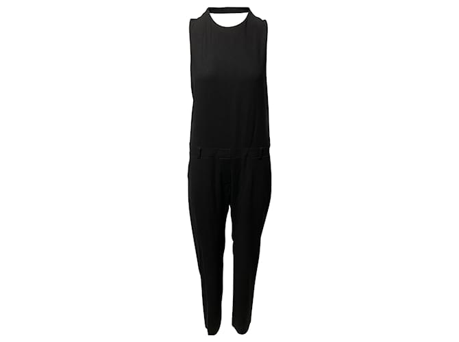Iro Gennia Open Back Jumpsuit In Black Acetate Cellulose fibre  ref.530200