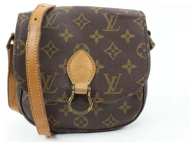 Louis Vuitton Monogram Saint Cloud PM Crossbody Bag Couro  ref.530255