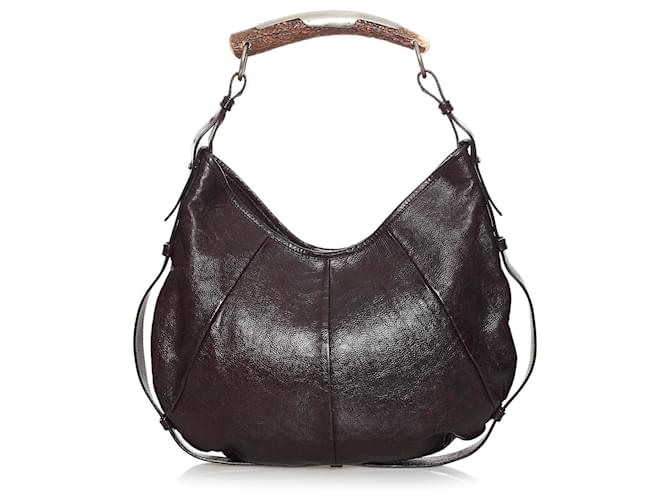 YVES SAINT LAURENT Women's Leather bag with Horn handle