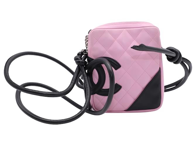 Chanel Quilted Cambon Cross Body Bag in Pink Leather ref.530527 - Joli  Closet