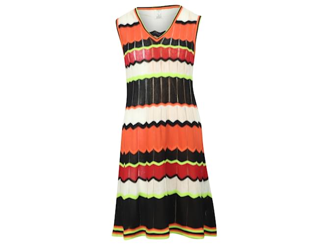 Missoni Zigzag Knitted Dress in Multicolor Polyester Multiple colors  ref.530528