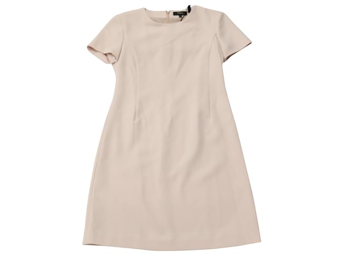 Theory Crepe Seamed Shift Dress in Pastel Pink Triacetate Synthetic  ref.530581