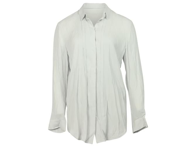 Camicia IRO Button Down in Rayon Bianco Raggio Fibra di cellulosa  ref.530582