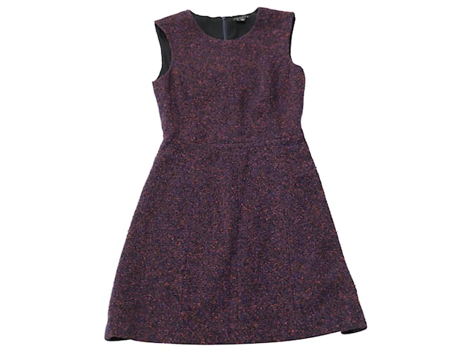 Theory Franita Geranium Varro Tweed Sheath Dress in Multicolor Wool Multiple colors  ref.530617