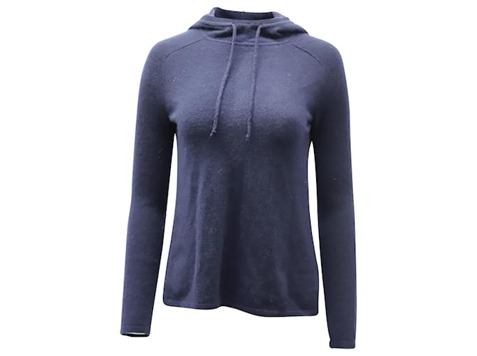 Theory Hooded Sweater in Navy Blue Cashmere Wool  ref.530625