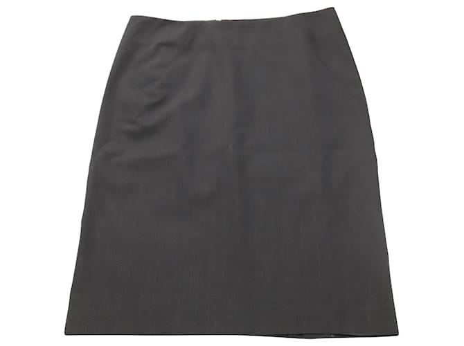 Theory Classic Pencil Skirt in Navy Blue Wool  ref.530626