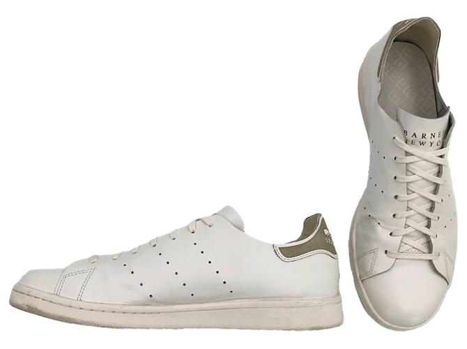Adidas Stan Smith x Barneys Sneaker aus weißem Leder  ref.530675