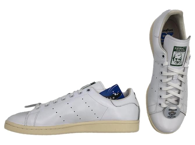 Adidas Stan Smith x Nigo 25th sneakers in pelle bianca e logo Bianco  ref.530683