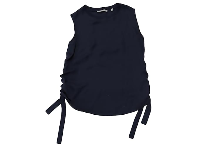 Vince Sleeveless Top in Navy Blue Rayon Cellulose fibre  ref.530696