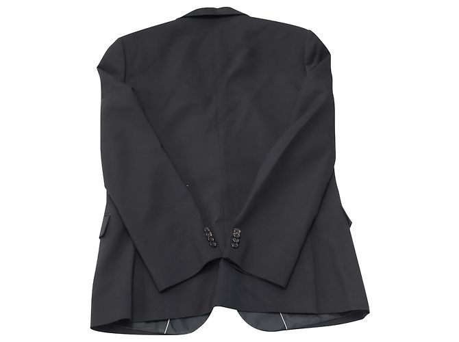 Chaqueta de esmoquin Hugo Boss en lana virgen negra Negro
