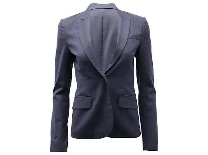 Theory Single-Breasted Suit Jacket in Dark Blue Wool-blend   ref.530781