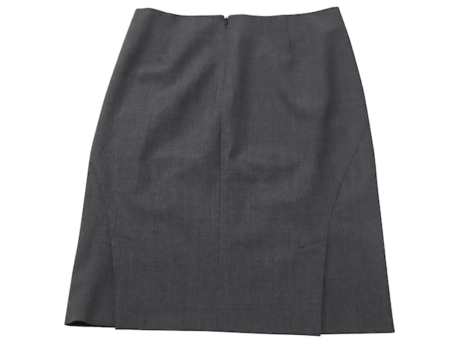 Theory Pencil Skirt in Grey Wool  ref.530792
