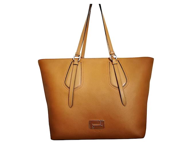 Lancel Handbags Brown Light brown Caramel Leather  ref.530806