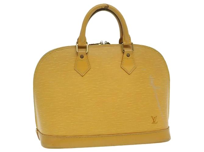 LOUIS VUITTON Epi Alma Hand Bag Yellow M52149 LV Auth 29295 Leather  ref.530867