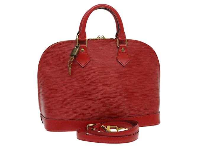 LOUIS VUITTON Epi Alma Hand Bag Red M52147 LV Auth 29304 Leather  ref.530876