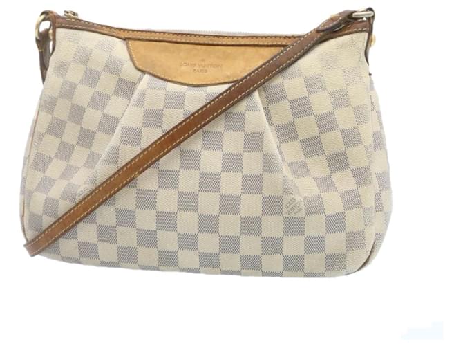 LOUIS VUITTON Damier Azur Siracusa PM Shoulder Bag N41113 LV Auth ar4397  ref.531172 - Joli Closet