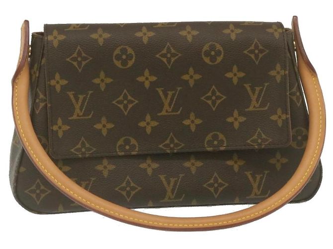 LOUIS VUITTON Mini borsa a tracolla looping con monogramma M51147 LV Aut pt831