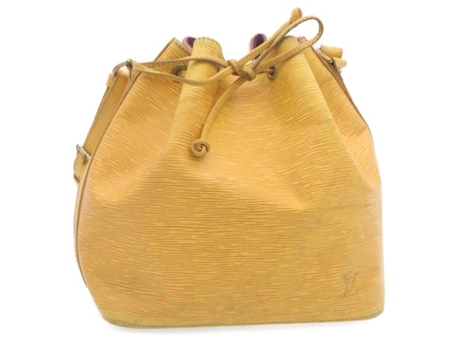 LOUIS VUITTON Epi Petit Noe Shoulder Bag Yellow M44109 LV Auth lt195 Leather  ref.531446